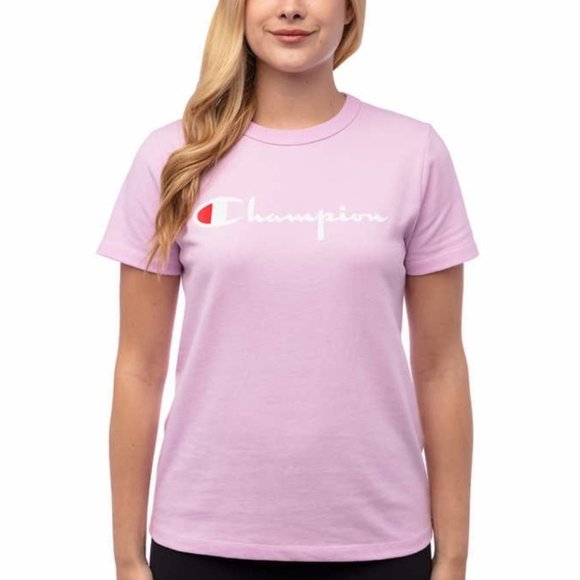 Champion Tops - Champion Women's Heritage Tee Pink Ice Cake NWT